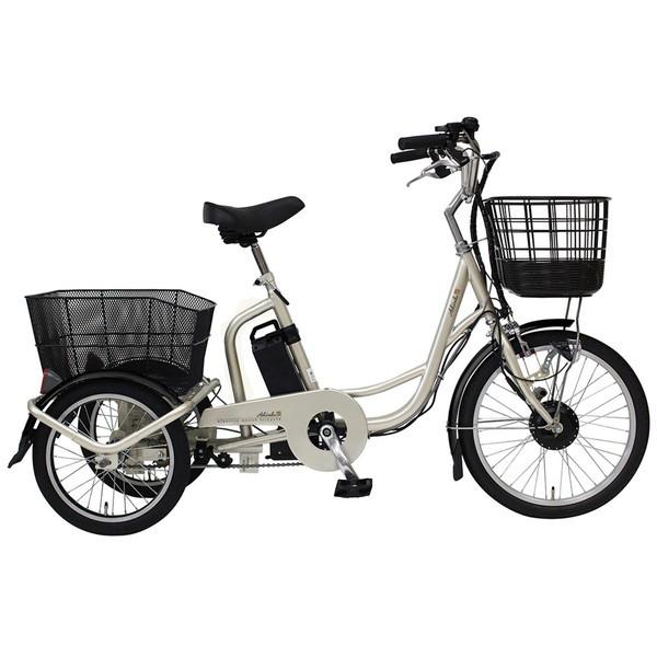 激安通販 直送 電動アシスト 三輪自転車 アシらく ドゥー ワイヤーロック付き 電動 自転車 電動アシスト自転車 3輪 後ろカゴ カゴ付 おしゃれ 大人用 シニア 安心 安全 快適 電動アシスト自転車