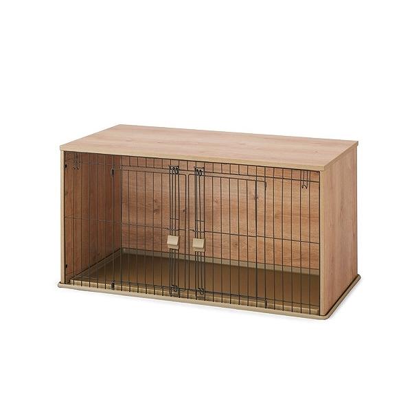 Amazon.co.jp: アイリスオーヤマ 犬ケージ ナチュラルファニチャー ナチュラル 小型犬用 幅122.5×奥行61×高さ62.5cm :  ペット用品