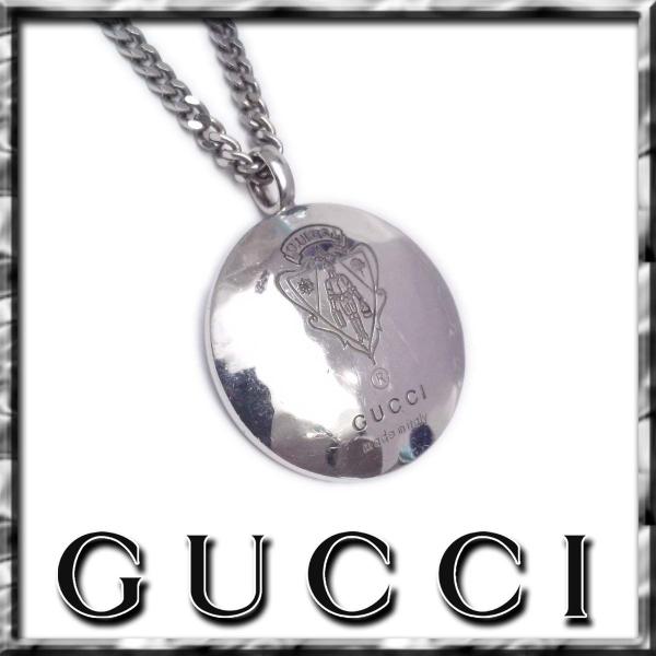 GUCCI（グッチ） 【美品】グッチ クレスト紋章 ペンダント ネックレス