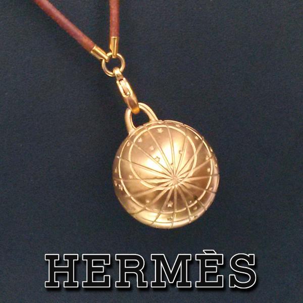 エルメス HERMES イヤリング ボール 地球儀 ゾディアック ゴールド