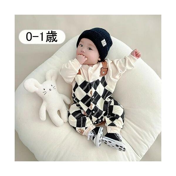 ロンパース ベビー服 男の子 長袖 カバーオール 赤ちゃん服 子供服 綿100％ 柔らかい 春 秋 出産祝い 新生児 赤ちゃん 可愛い 贈り物 0歳 1歳 66-90cm