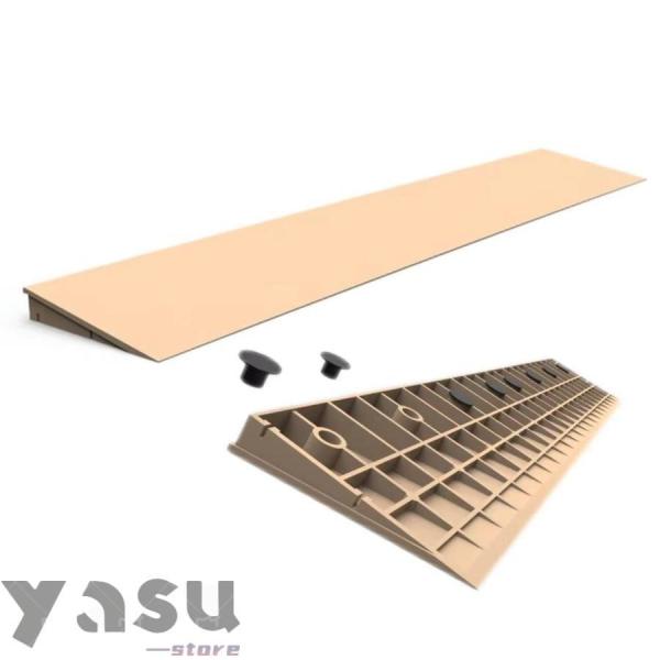 長さ100cm 高さ約1cm~6cm 耐荷重240kgスロープパッドス 屋内敷居掃除ロボット上り坂ペダル 車椅子スロープ プラスチックスロープ 敷居スロープ 段差スロープ 段