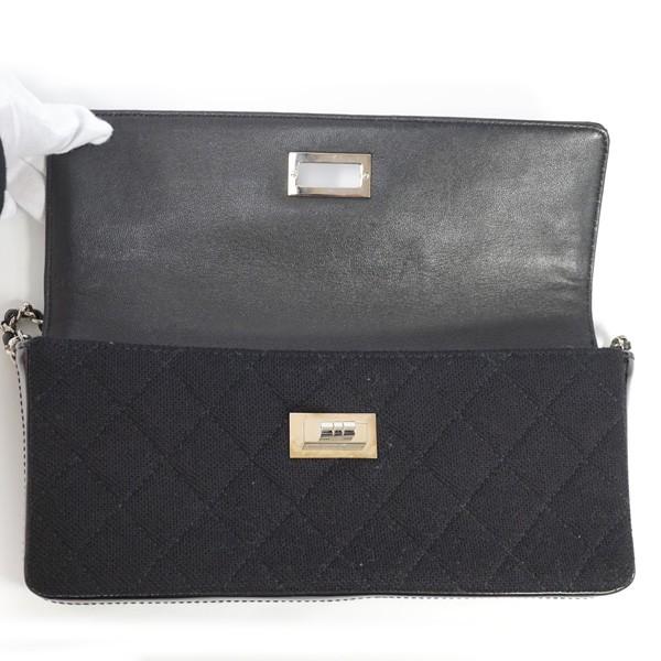 CHANEL シャネル 2.55ライン レディースチェーンショルダーバッグ ブラック シルバー金具 コットン×パテント 【中古AB/使用感小】 20181113MS 東発 20168538 CHANEL シャネル 2.55ライン レディースチェーンショルダーバッグ ブラック シルバー金具 コットン×パテント 【中古AB/使用感小】 20181113MS 東発 20168538