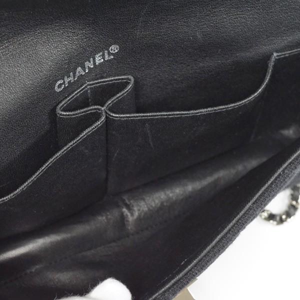 CHANEL シャネル 2.55ライン レディースチェーンショルダーバッグ ブラック シルバー金具 コットン×パテント 【中古AB/使用感小】 20181113MS 東発 20168538 CHANEL シャネル 2.55ライン レディースチェーンショルダーバッグ ブラック シルバー金具 コットン×パテント 【中古AB/使用感小】 20181113MS 東発 20168538