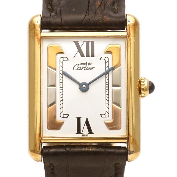 中古b 標準 Cartier カルティエ タンクヴェルメイユ クオーツ レディース 腕時計 ブラック Apre 通販 Yahoo ショッピング