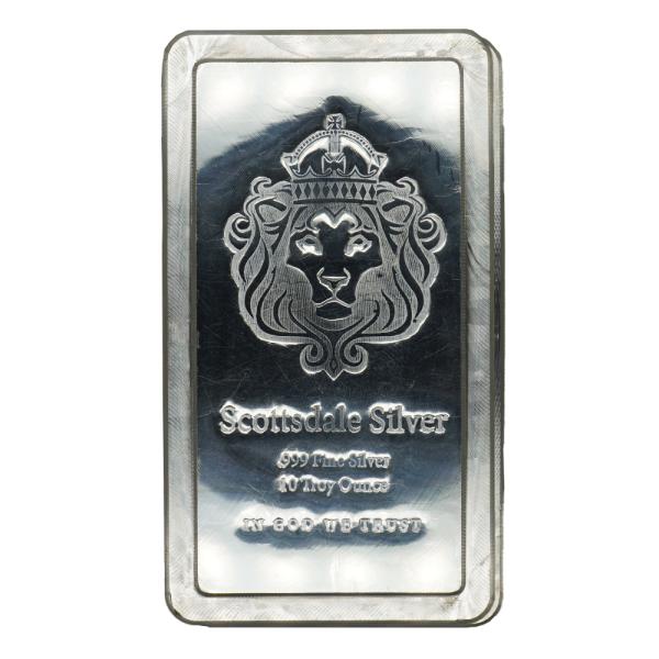 純銀 スコッツデール インゴット バー 10オンス 10oz 銀 銀地金 品位