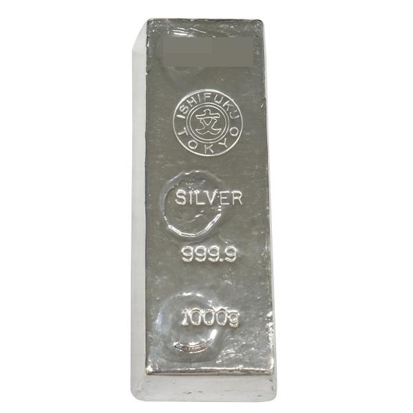 銀　インゴット　1キロ　石福 石福金属興業 純銀 インゴット 1000g(1kg) 流通品 日本製 SV999