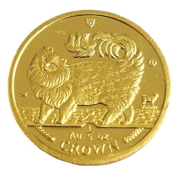 マン島 キャットコイン プルーフ金貨  2006年 カラー 1/5オンス マン島 キャットコイン プルーフ金貨 2006年 カラー 1/5オンス