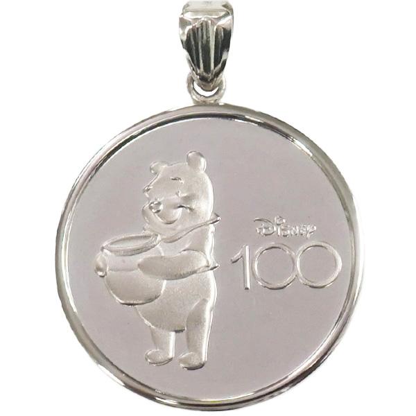 ディズニー100周年記念 クマのプーさん純プラチナ メダル ペンダント ヘッド 純プラチナコイン 純ptペンダントトップ くまのプーさん