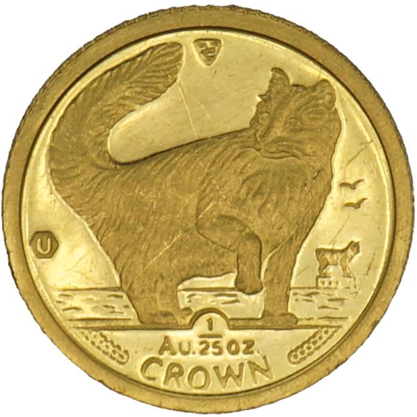 マン島　キャットコイン　クラウン硬貨（ノルウェー猫）1991年 1996IMGDCAT1OZ