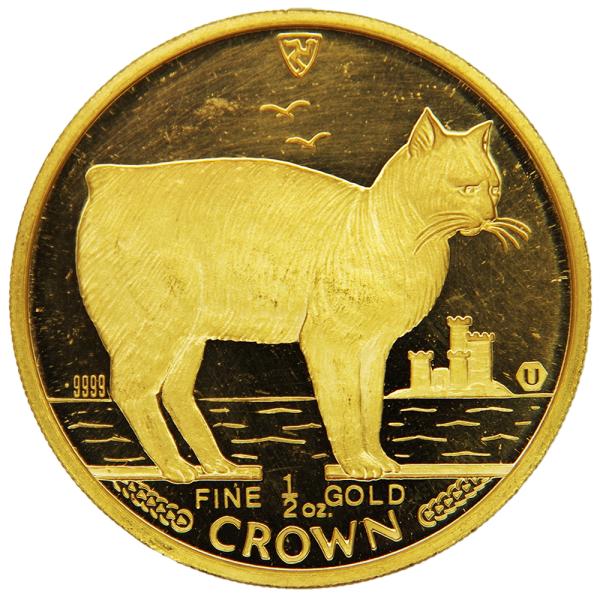 中古AB/使用感小 貨幣 マン島 キャットコイン 1988年 マンクスキャット