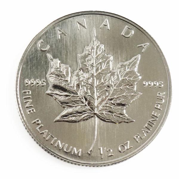 純金メイプルリーフ金貨 1/2オンス 24K 中古SA/極美品】 24金 メイプルリーフ 金貨 1/2オンス 1/2oz