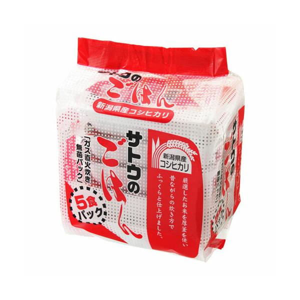 サトウのごはん サトウ食品 サトウ 新潟コシヒカリ 5食パック 200×5 ×8