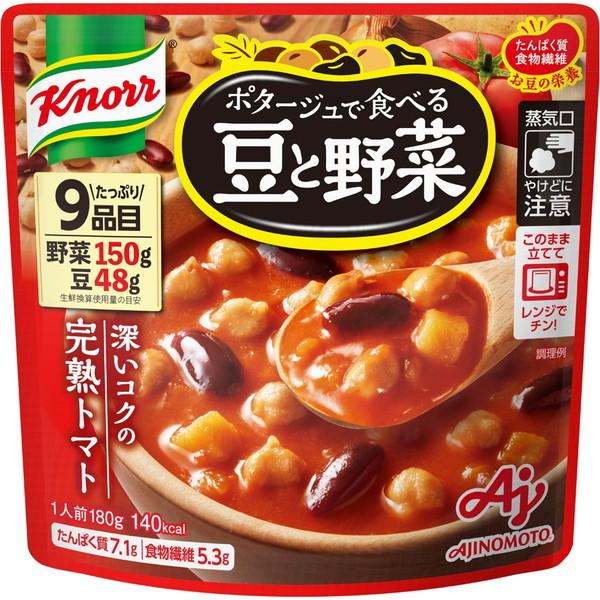 AJINOMOTO（味の素） クノール ポタージュ豆と野菜 完熟トマト 180g ×7