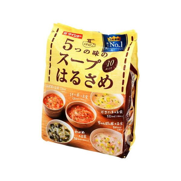 スープはるさめ5種10箱　合計60個まとめ売り Amazon | ダイショー 5つの味の スープはるさめ 10食入×5袋 非常食