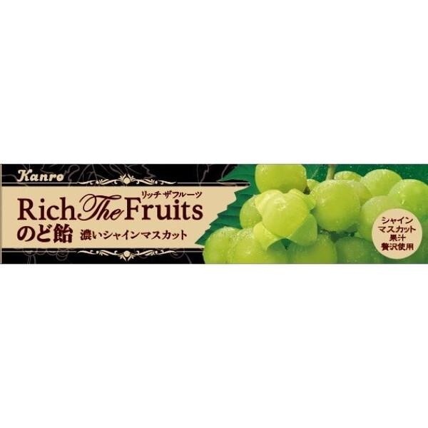 Kanro（カンロ） リッチザフルーツのど飴 濃いマスカット 11粒× 10