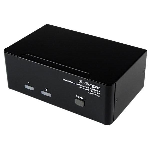 StarTech SV231DDVDUA デュアルモニタKVMスイッチ(2ポート) メーカー直送