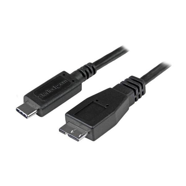StarTech USB31CUB50CM ubN USB-C-Micro B ϊP[u 0.5m IX/X USB 3.1(10Gbps)Ή