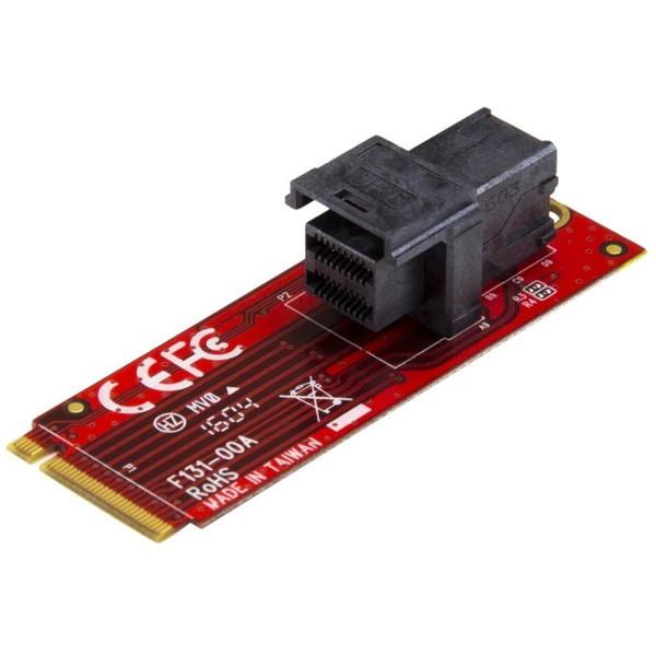 StarTech M2E4SFF8643 U.2(SFF-8643) - M.2 PCI Express 3.0 x4 zXgA_v^J[h 2.5C` U.2 NVMe SSDΉ