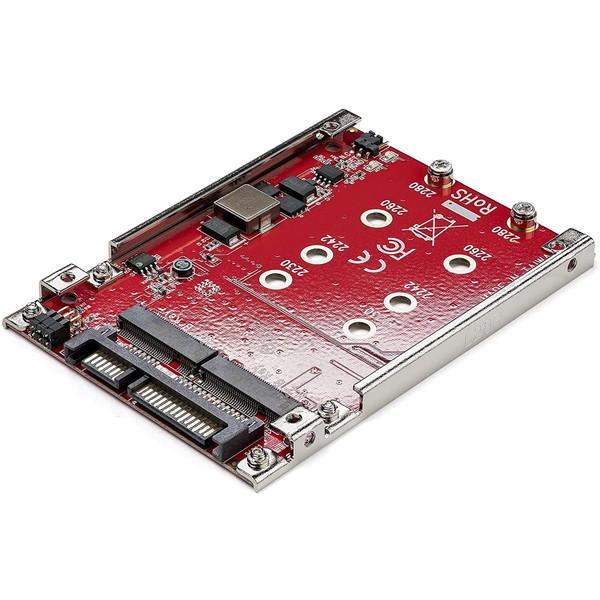StarTech S322M225R bh 2XbgM.2 - SATAϊA_v^ 2.5C`hCuxCΉ RAID 2x M.2 NGFF SSDA_v^ SATA 3.0(6Gbps)Ή