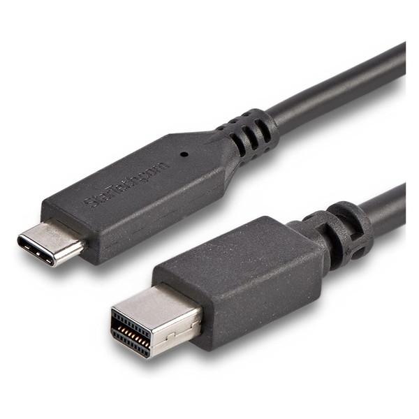 StarTech CDP2MDPMM6B ubN USB Type-C - Mini DisplayPort ϊfBXvCA_v^P[u 1.8m 4K/60Hz