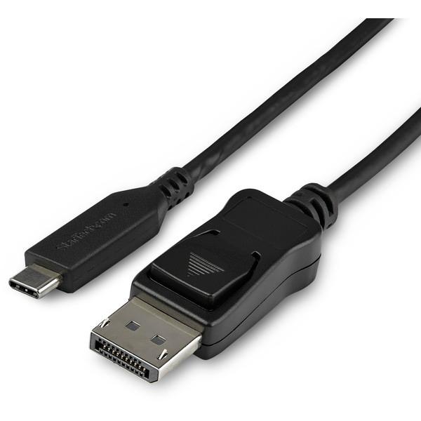 StarTech CDP2DP141MB ubN USB-C - DisplayPort ϊA_v^P[u 8K/30HzΉ (1m)
