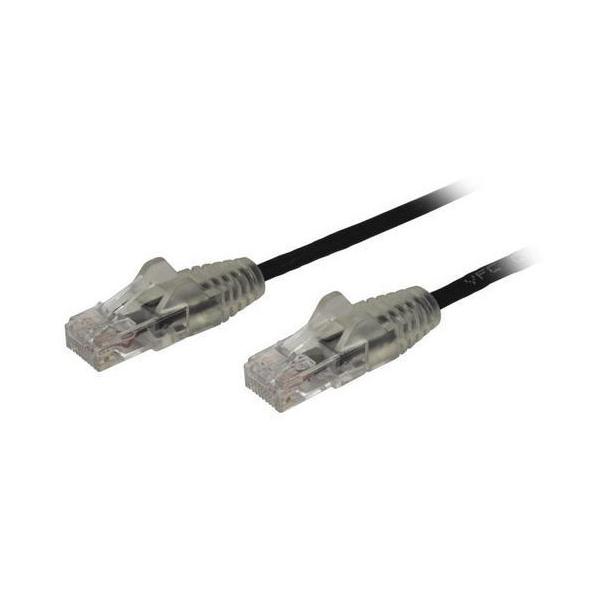 StarTech N6PAT200CMBKS ubN JeS6 LANP[u 2m ɍ׃^Cv c܂h~RJ45RlN^