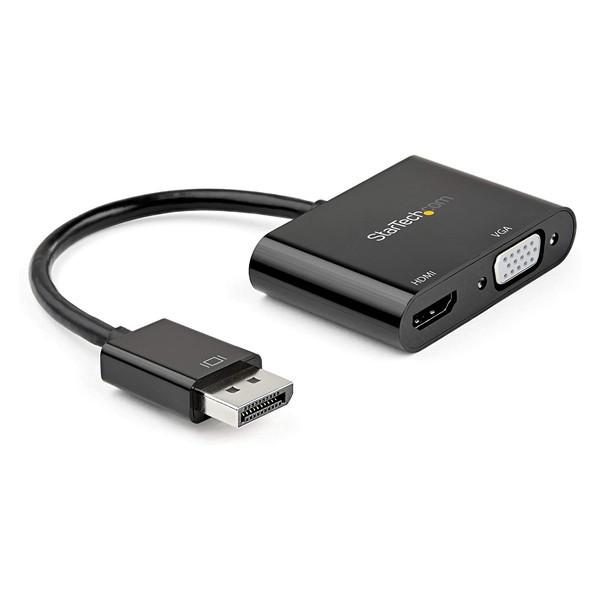 StarTech DP2VGAHD20 ubN DisplayPort-HDMI/VGA ϊA_v^ 4K/60HzΉ
