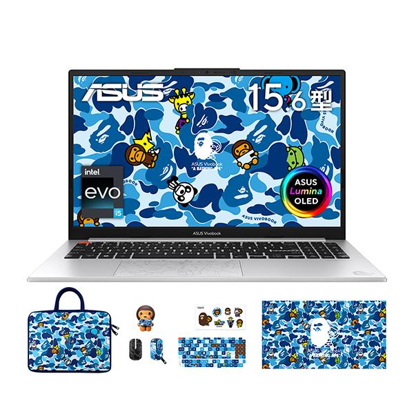 ASUS K5504VA-MA265W クールシルバー Vivobook S 15 OLED BAPE Edition 