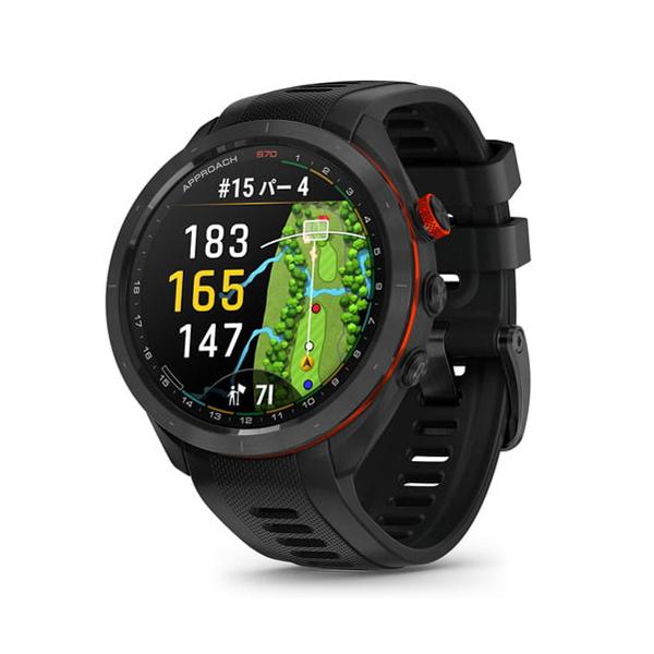 GARMIN Approach S70 47mm Black ゴルフGPSウォッチ : 0753759325855 