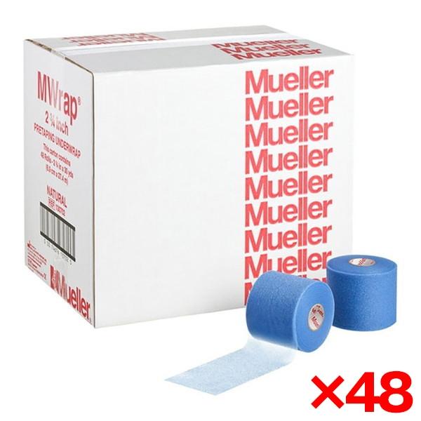 【48個セット】MUELLER ミューラー Mラップカラー 70mm ビッグブルー 1ケ 130708 MUELLER（ミューラー） 48個セット Mラップカラー 70mm ビッグブルー 1