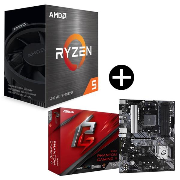 国内正規品 AMD Ryzen 5 5500 Wraith Spire Cooler CPU + ASRock