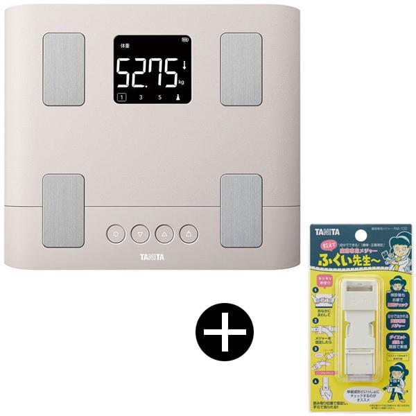 美品　ピンク　タニタ 体重計 BC-332L パナソニック　オムロン TANITA BC-332L-PK ピンク 体組成計 + RM-100 腹囲専用メジャー 教えて