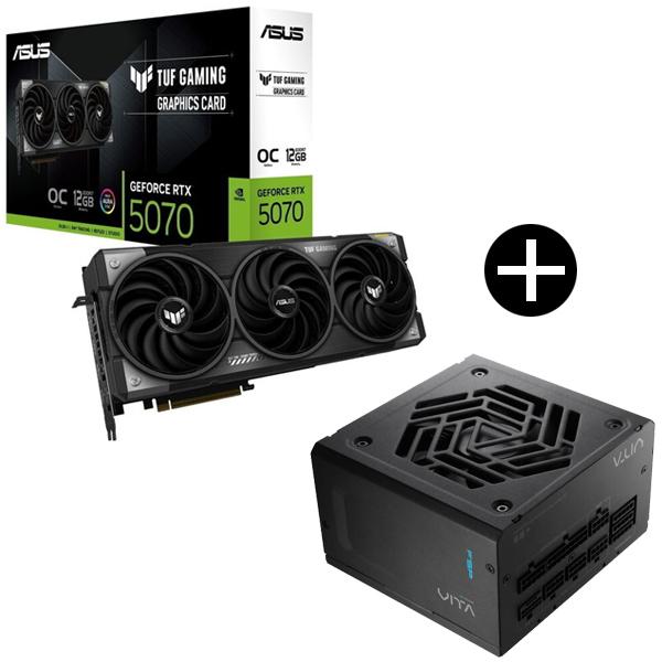ASUS TUF-RTX5070-O12G-GAMING グラフィックカード + FSP VITA-1000GM