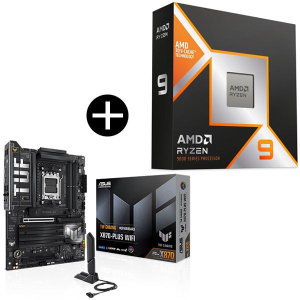 AMD Ryzen 9 9900X3D CPU + ASUS TUF-GAMING X870-PLUS WIFI