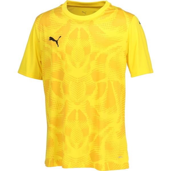 PUMA サッカーシャツ イエロー PUMA（プーマ） サッカーシャツ TEAMULTIMATE グラフィック ゲーム