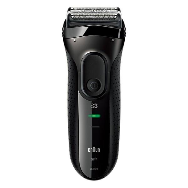 ブラウン  3020s-B  電気シェーバー シリーズ3 ブラック シェーバー  メンズ  3枚刃 充電式 水洗い可 髭剃り 男性 BRAUN