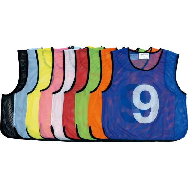 トーエイライト TOEI LIGHT メッシュベスト 1~10(オレンジ) 学校機器 (B3254V) TOEI LIGHT（トーエイライト） 学校体育器具 メッシュベスト1〜10