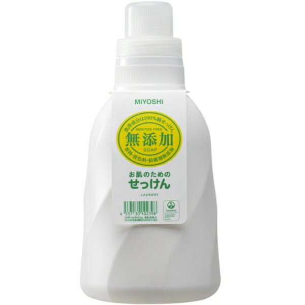 他サイト： ミヨシ石鹸 無添加 お肌のための洗濯用液体せっけん 1100mlの商品画像