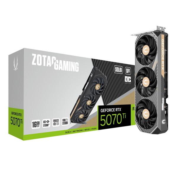 ZOTAC RTX5070TiSOLIDSFFOC16G/ZT-B50710J3-10P ブラック ZOTAC RTX5070TiSOLIDSFFOC16G/ZT-B50710J3-10P ブラック