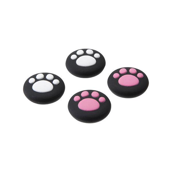 サイバーガジェット SWITCH Joy-Con用 アナログスティックカバー ねこにゃん 黒 CY-NSJCASCN-BK