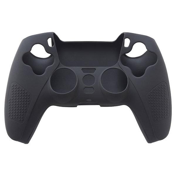 サイバーガジェット PS5用 コントローラーシリコンカバー ブラック CY-P5CRSC-BK