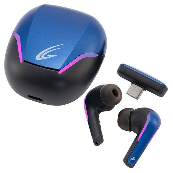 サイバーガジェット PS5/SW/PC用 ワイヤレスゲーミングイヤホン ブルー