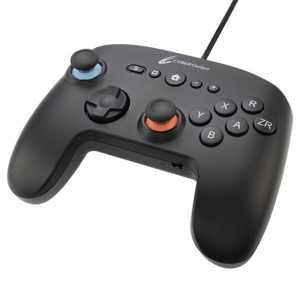 サイバーガジェット CY-S2GC6BWD-BK Switch2用 ゲーミングコントローラー6B 有線タイプ ブラック