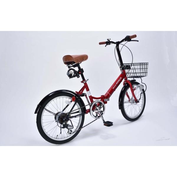 人気の新品送無 マイパラス M 4 Rd レッド 折り畳み自転車 インチ シマノ6段変速 国際ブランド