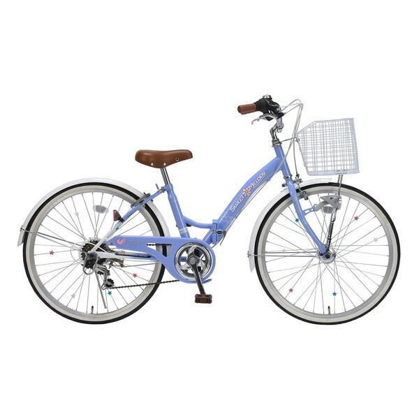 池商 マイパラス M-804F-BL ブルー 折り畳み子供用自転車(24インチ・6