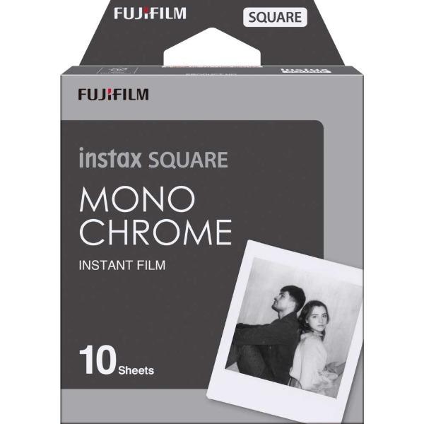 富士フイルム instax SQUARE モノクローム インスタントカラーフィルム チェキ スクエア用 1パック (10枚入り)
