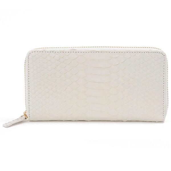 RODANIA（ロダニア） ダイヤモンドパイソン ラウンド長財布 RDOP9735WH