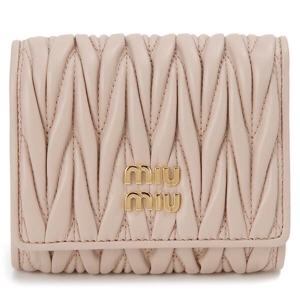 miu MIU ミュウミュウ 三つ折り財布 ピンク 5MH033 2FPP F0236 miu MIU ミュウミュウ 三つ折り財布 ピンク 5MH033 2FPP F0236