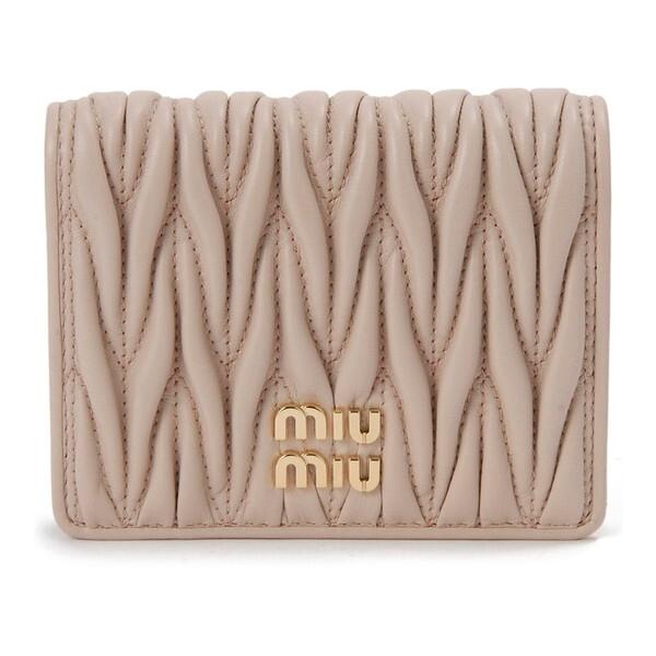 miu MIU ミュウミュウ 二つ折り財布 ピンク 5MV204 2FPP F0236 miu MIU ミュウミュウ 二つ折り財布 ピンク 5MV204 2FPP F0236